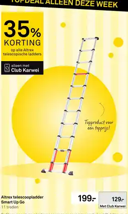 Karwei Altrex telescoopladder Smart Up Go aanbieding