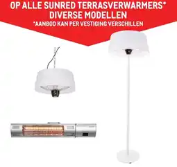 Makro Sunred terrasverwarmers aanbieding