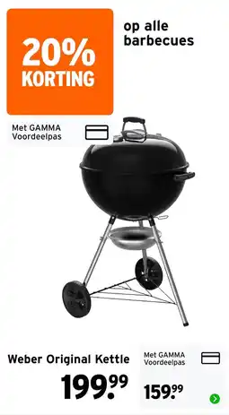 GAMMA Weber Original Kettle aanbieding