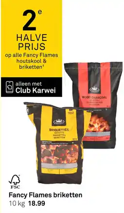 Karwei Fancy Flames briketten aanbieding