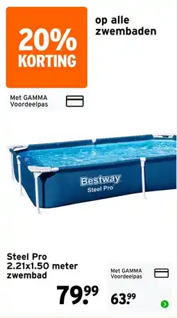 GAMMA Bestway Steel Pro zwembad aanbieding