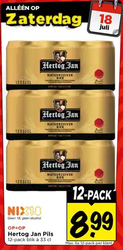 Vomar Voordeelmarkt Hertog Jan Pils aanbieding