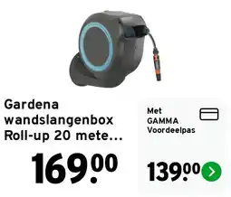 GAMMA Gardena wandslangenbox Roll-up 20 meter aanbieding