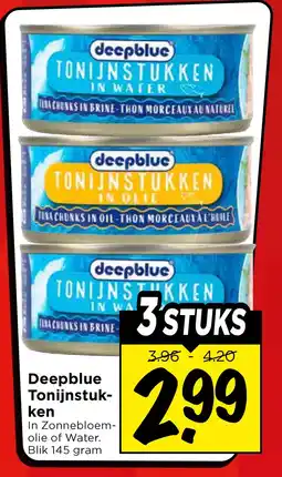 Vomar Voordeelmarkt Deepblue Tonijnstuk- ken aanbieding