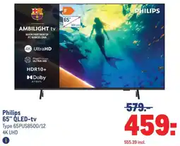 Makro Philips 65" QLED-tv aanbieding