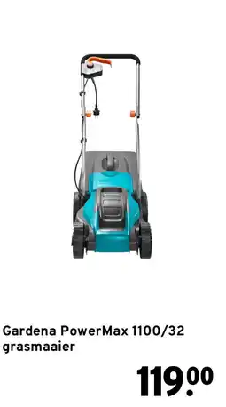 GAMMA Gardena PowerMax 1100/32 grasmaaier aanbieding