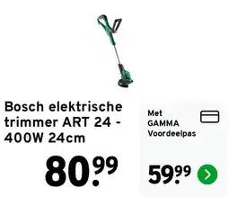 GAMMA Bosch elektrische trimmer ART 24 aanbieding