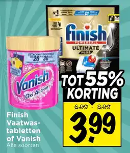 Vomar Voordeelmarkt FinishVaatwas ttabletteni aanbieding