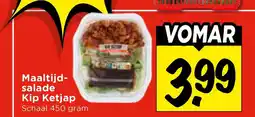 Vomar Voordeelmarkt Maaltijd- salade Kip Ketjap aanbieding