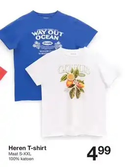Zeeman Heren T-shirt aanbieding