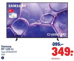 Makro Samsung 55" LCD-tv Type UE55U8070F UHD aanbieding