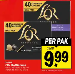 Vomar Voordeelmarkt L'Or Koffiecups aanbieding