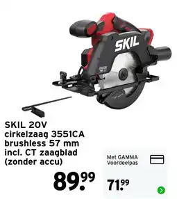 GAMMA SKIL cirkelzaag 3551CA aanbieding