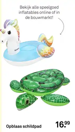 Karwei Bestway Opblaas schildpad aanbieding