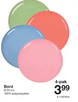 Zeeman Bord aanbieding