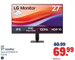 Makro LG 27" monitor aanbieding