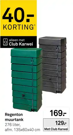 Karwei Regenton muurtank aanbieding