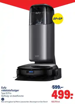 Makro Eufy robotstofzuiger Type S1 Pro aanbieding