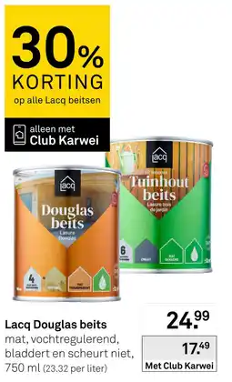 Karwei Lacq Douglas beits aanbieding