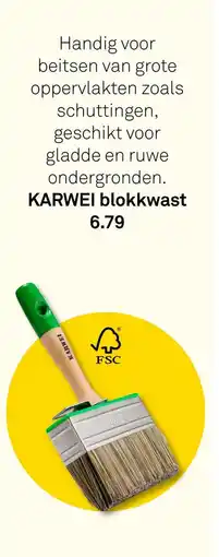 Karwei Karwei blokkwast aanbieding