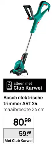 Karwei Bosch elektrische trimmer ART 24 aanbieding