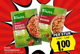 Vomar Voordeelmarkt Knorr Maaltijdmixen aanbieding