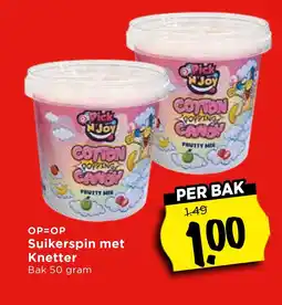 Vomar Voordeelmarkt Suikerspin met Knetter aanbieding