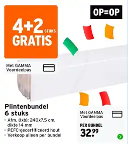 GAMMA Plintenbundel aanbieding