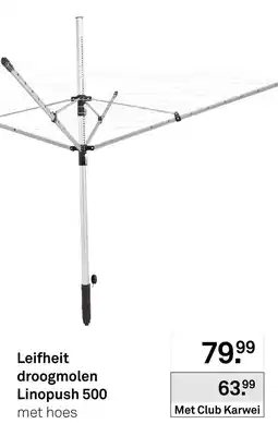 Karwei Leifheit droogmolen linopush 500 aanbieding
