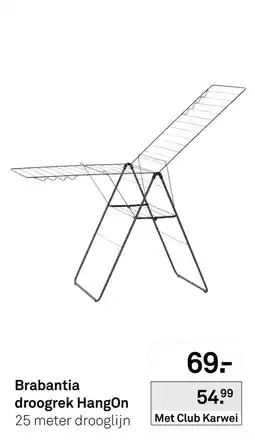 Karwei Brabantia droogrek HangOn aanbieding