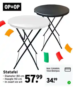 GAMMA Statafel aanbieding