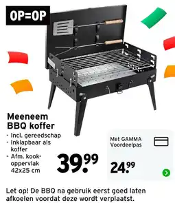 GAMMA Meeneem BBQ koffer aanbieding