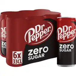 Jumbo Dr Pepper Zero Sugar 6 x 330ML aanbieding