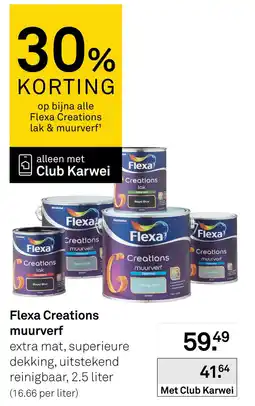 Karwei Flexa Creations muurverf aanbieding