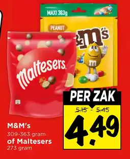 Vomar Voordeelmarkt M&M's of Maltesers aanbieding