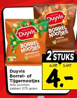 Vomar Voordeelmarkt Duyvis Borrel- of Tijgernootjes aanbieding