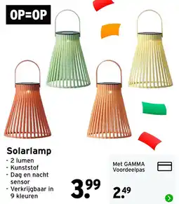 GAMMA Solarlamp aanbieding