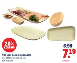 Makro Alle Sier palm disposables aanbieding