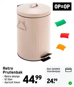 GAMMA Retro Prullenbak aanbieding