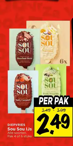 Vomar Voordeelmarkt DIEPVRIES Sou Sou IJs aanbieding