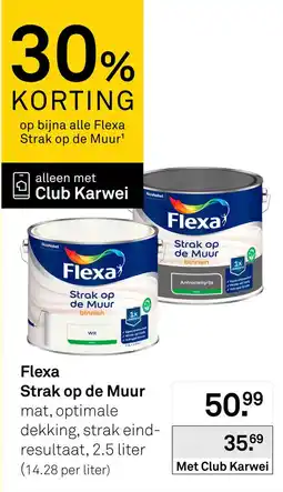 Karwei Flexa Strak op de Muur aanbieding