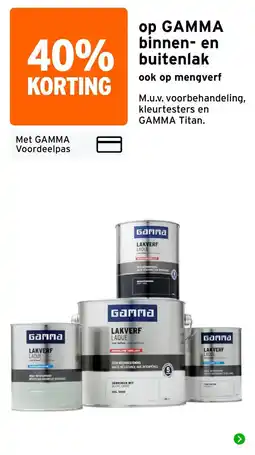 GAMMA Gamma binnen en buitenlak aanbieding