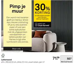 Karwei lattenwanden aanbieding