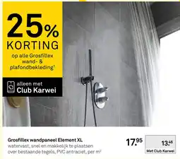 Karwei Grosfillex wandpaneel Element XL aanbieding