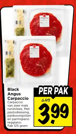 Vomar Voordeelmarkt Black Angus Carpaccio aanbieding