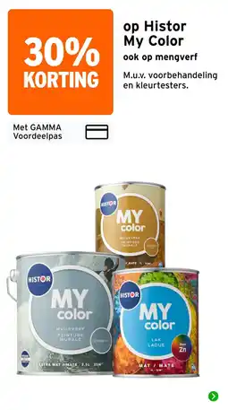 GAMMA Histor my color aanbieding