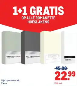 Makro romanette hoeslakens aanbieding