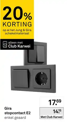 Karwei Gira stopcontact E2 aanbieding