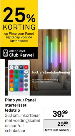 Karwei Pimp your Panel ledstrip aanbieding
