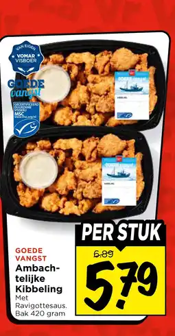 Vomar Voordeelmarkt GOEDE VANGST Ambach- telijke Kibbeling aanbieding